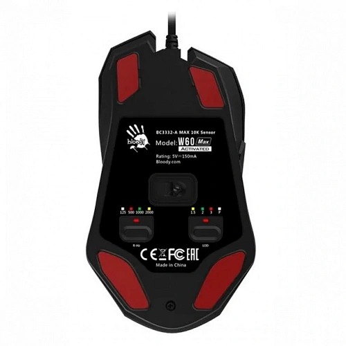 Мышь A4Tech Bloody W60 Max Activated, Gradient Red, USB (W60 MAX GRADIENT RED ACTIVATED) фото