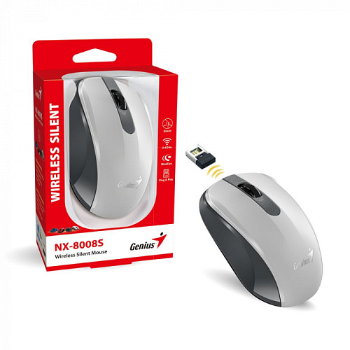 Мышка Genius RS2,NX-8008S,White+Gray (31030028403) фото
