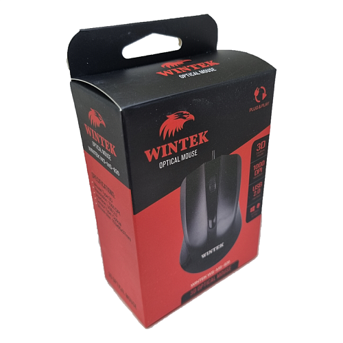 Мышь Wintek WS-MS-926, USB, чёрная (WS-MS-926) фото