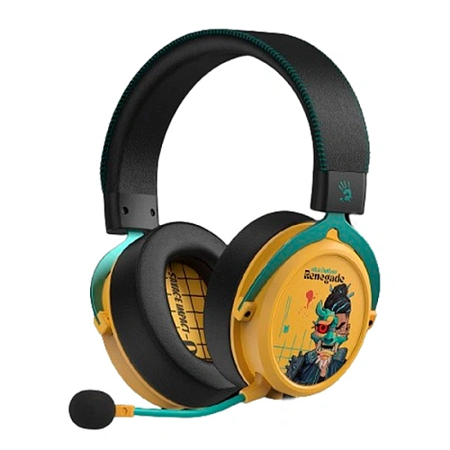 Наушники беспроводные игровые A4tech Bloody MR595 Renegade Yellow (MR595 Renegade Yellow) фото