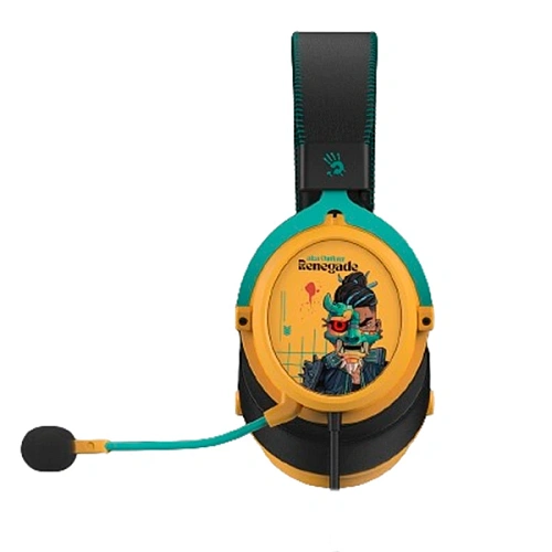 Наушники беспроводные игровые A4tech Bloody MR595 Renegade Yellow (MR595 Renegade Yellow) фото