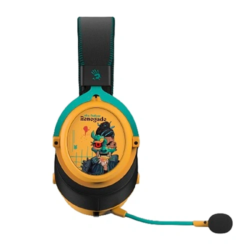 Наушники беспроводные игровые A4tech Bloody MR595 Renegade Yellow (MR595 Renegade Yellow) фото