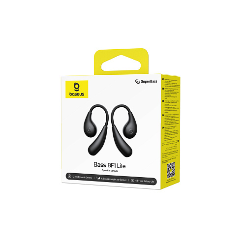 Наушники Baseus Bass BF1 Lite Open-Ear True Earbuds Cosmic Black (A0102E02) фото