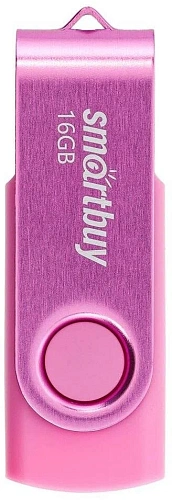 USB-накопитель, SmartBuy, Twist, SB016GB2TWP, 16GB, USB 2.0, Розовый (SB016GB2TWP) фото