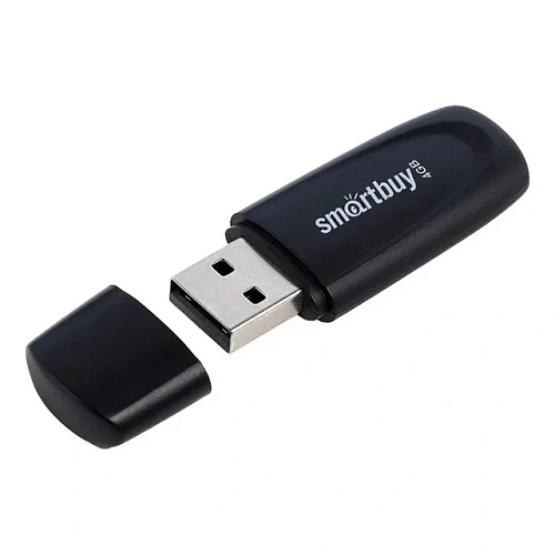 USB-накопитель, SmartBuy, Scout, SB016GB2SCK, 16GB, USB 2.0, Черный (SB016GB2SCK) фото