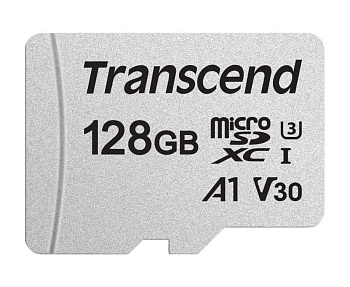 Карта памяти Transcend MicroSD 128GB Class 10 U3 TS128GUSD300S (TS128GUSD300S) фото анонса каталога