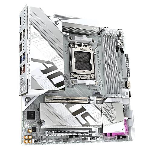 Материнская плата Gigabyte B850M AORUS ELITE WIFI6E ICE  (B850M A ELT WF6E ICE) фото