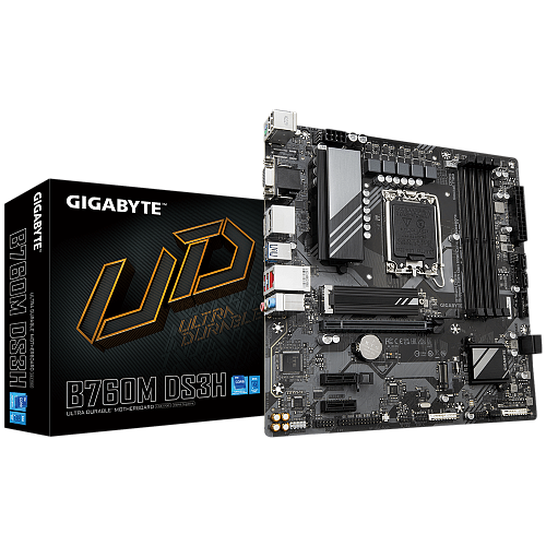 Материнская плата Gigabyte B760M DS3H, iB760,1700,mATX (B760M DS3H (REV1.0)) фото