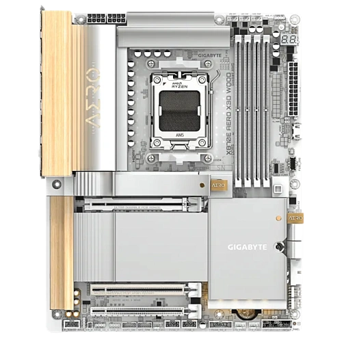 Материнская плата Gigabyte X870E Aero X3D Wood (X870E AERO X3D WOOD) фото