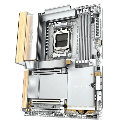 Материнская плата Gigabyte X870E Aero X3D Wood (X870E AERO X3D WOOD) фото