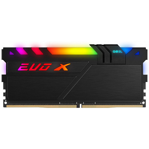 Оперативная память  16GB GEIL 3200MHz DDR4 PC4-25600 3200MHz EVO X II Black с RGB  (GEXSB416GB3200C16BSC ) (GEXSB416GB3200C16BSC) фото