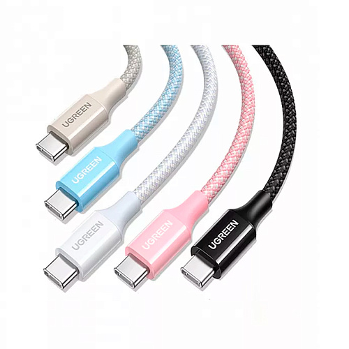 Кабель Ugreen L502, USB-C/USB-C PD 100W, 2M - белый (35221) фото
