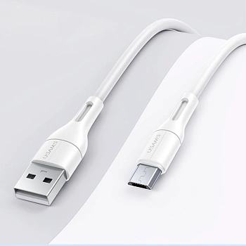 Кабель Micro USB Usams SJ-502, 1m, White (SJ502USB02) фото анонса каталога