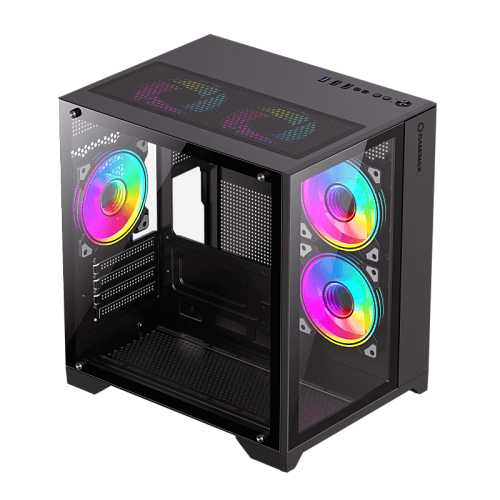 Компьютерный корпус Gamemax Infinity Mini 7 ARGB Fans + Controller Black (9101-0000R0191) (9101-0000R0191/9101-0000R0209) фото