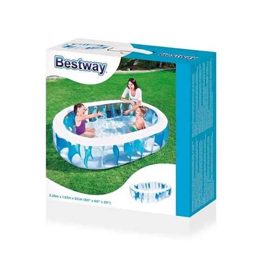 Бассейн надувной детский Bestway Elliptic Pool (54066) фото