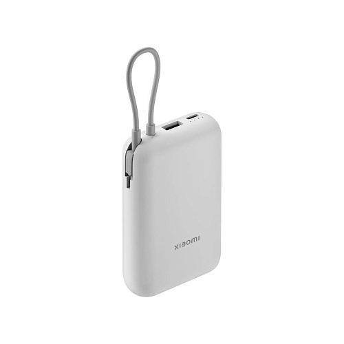 Портативный внешний аккумулятор Xiaomi Power Bank 20000mAh (Integrated Cable) GL Light Gray  (PB2020MI - Light Gray) фото