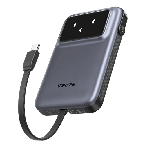 Портативный внешний аккумулятор Ugreen PB511, 10000 mAh, Black (35603B) фото