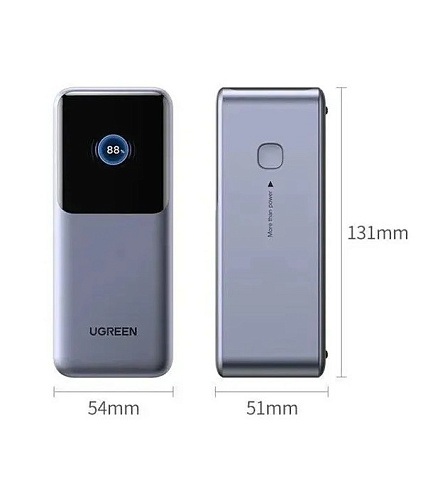 Портативный внешний аккумулятор Power Bank, 20000mAh, серый, PB721 (35524B) фото