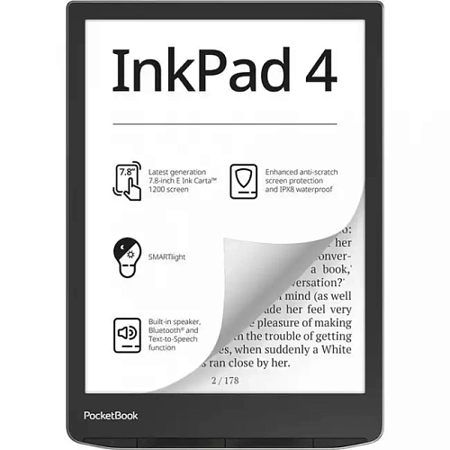 Электронная книга PocketBook PB743G серебряный (PB743G-U-CIS) фото
