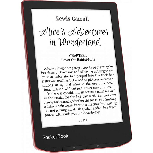 Электронная книга PocketBook PB634-3-CIS красный (PB634-3-CIS) фото