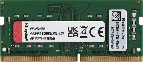 Оперативная память для ноутбука Kingston KVR32S22S8/8WP DDR4 SO-DIMM 8Gb 3200MHz (KVR32S22S8/8WP) фото