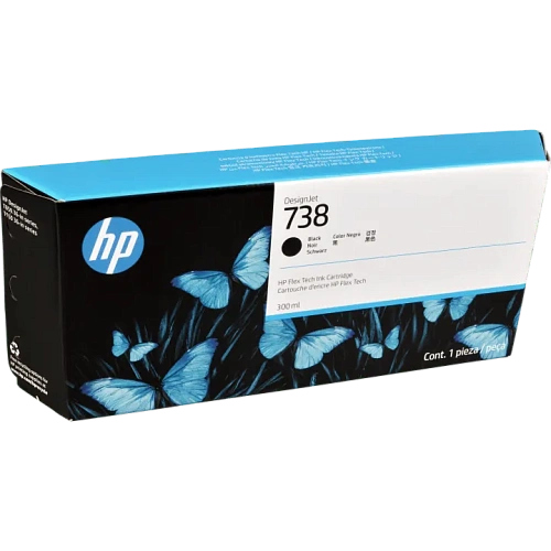 Струйный картридж HP 738 DesignJet, 300 мл черный (498N8A) фото