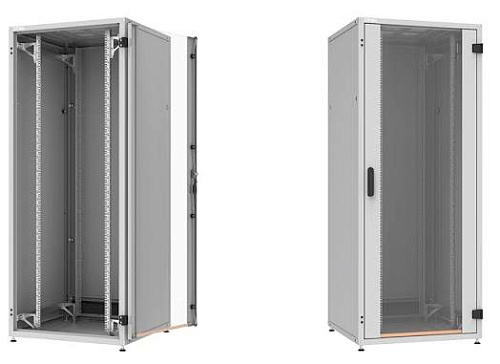 Шкаф серверный ZPAS IT 42U стеклянная передняя дверь задняя металлическая (W-IT-426060-69AA-2-161-FB) фото