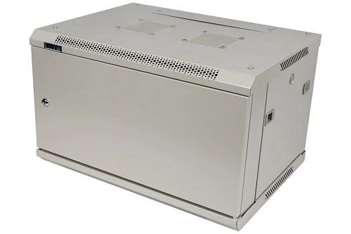Шкаф настенный серии Pro, 6U 600x450, металлическая дверь (TWT-CBWPM-6U-6x4-GY) фото