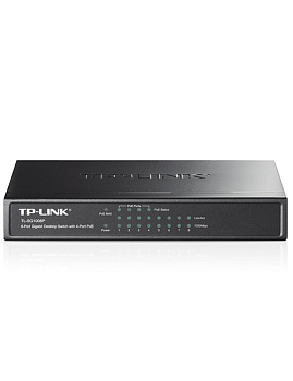 Коммутатор TP-Link TL-SG1008P 8-портовый гигабитный настольный коммутатор с 4 портами РоЕ (TL-SG1008P(UN)) фото анонса каталога