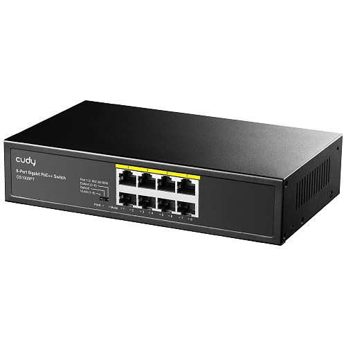 Коммутатор PoE+ GbE  8-портовый CUDY GS1008PT   (GS1008PT) фото