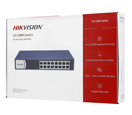 Коммутатор Hikvision DS-3E0116R-O (DS-3E0116R-O) фото