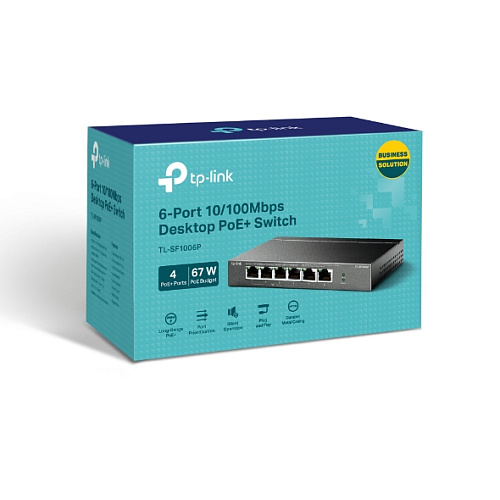 Коммутатор TP-Link TL-SF1006P (TL-SF1006P(UN) V1.0/TL-SF1006P(UN) V3.0) фото