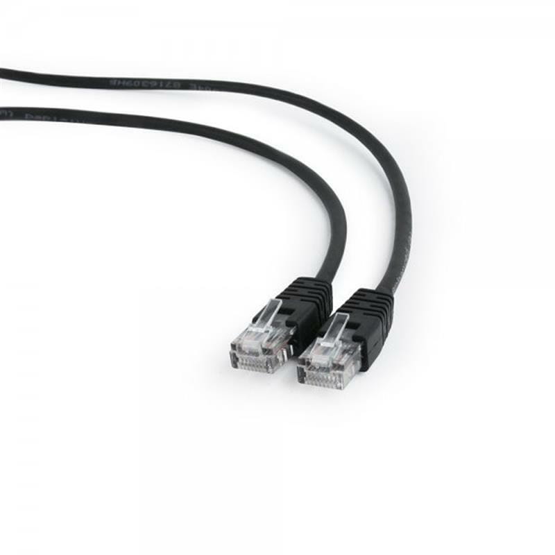 картинка Патч-корд UTP Cablexpert PP12-10M/BK кат.5e, 10м, литой, многожильный (чёрный) от магазина itmag.kz