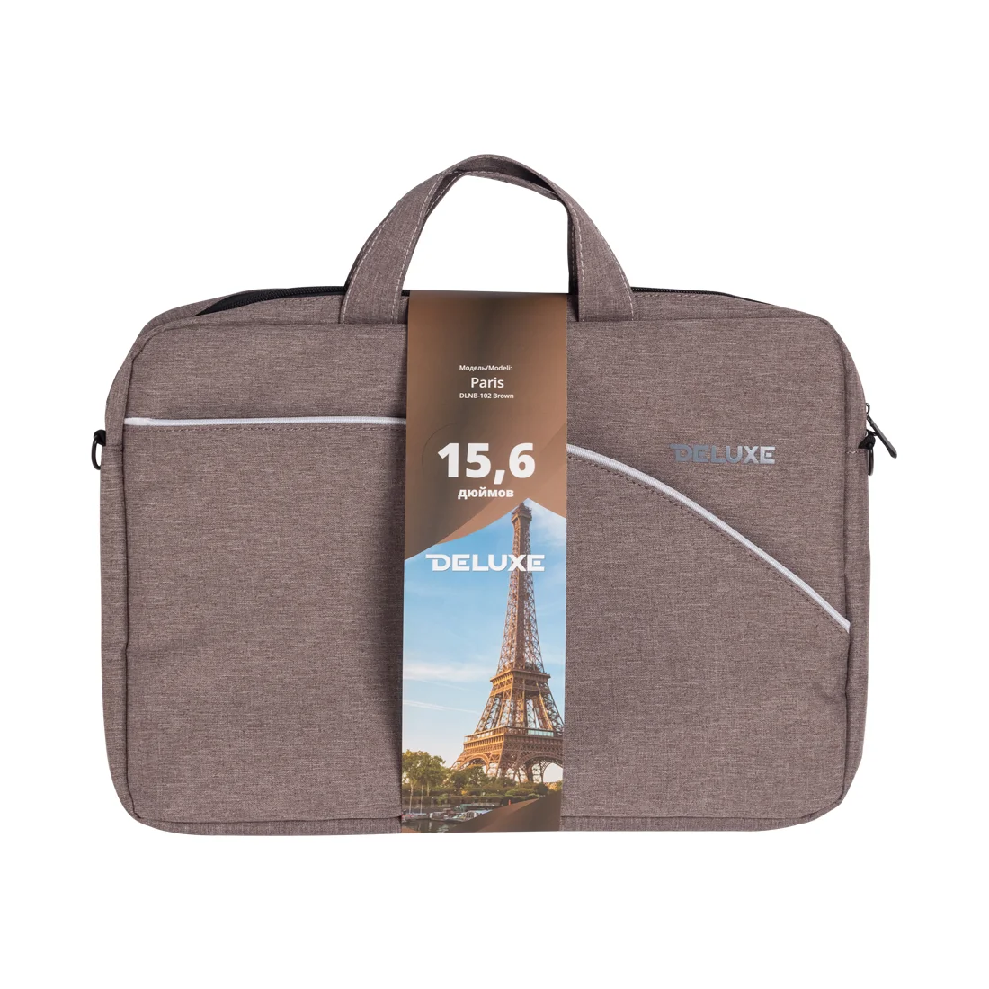 картинка Сумка для ноутбука 15.6" Deluxe Paris DLNB-102B Brown от магазина itmag.kz