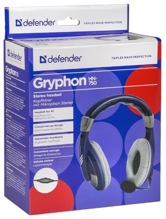 картинка Наушники с микрофоном Defender Gryphon HN-750 White от магазина itmag.kz