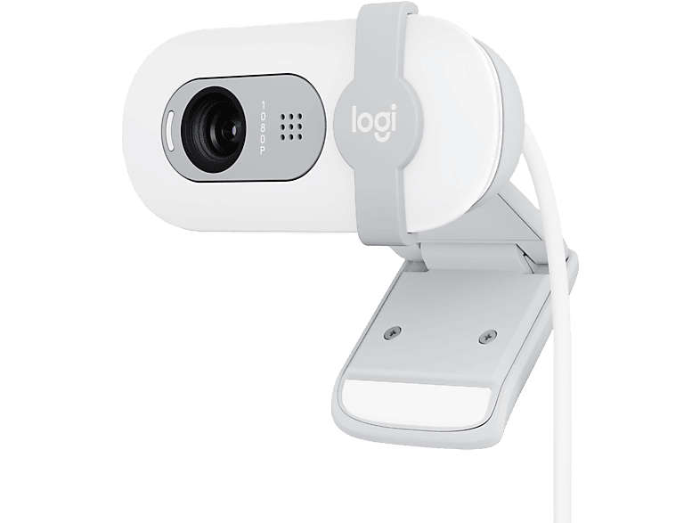 картинка Веб-камера Logitech Brio 100 Off White (960-001617) от магазина itmag.kz