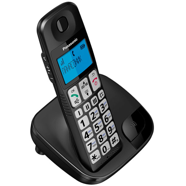 картинка Радиотелефон PANASONIC KX-TGE110 (RUB) Черный от магазина itmag.kz
