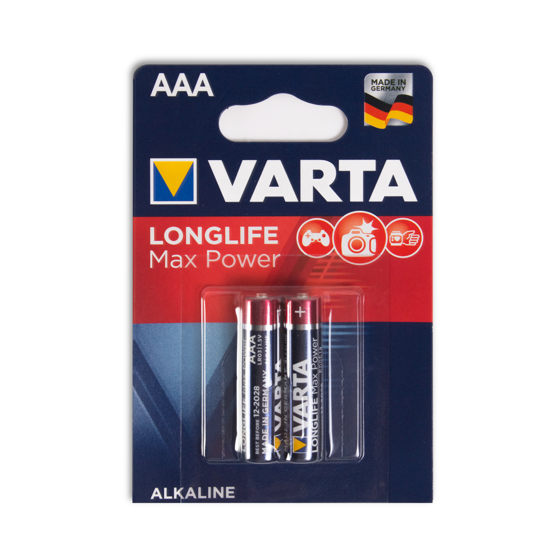 картинка Батарейка VARTA Longlife Power Max Micro 1.5V - LR03/ AAA (2 шт) от магазина itmag.kz