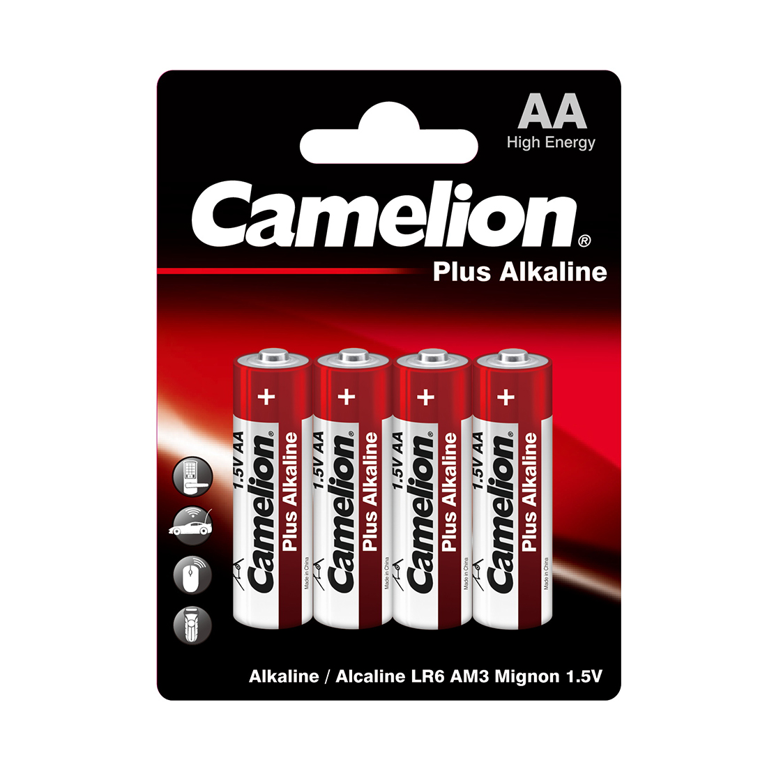 картинка Батарейка CAMELION Plus Alkaline LR6-BP4 4 шт. в блистере от магазина itmag.kz