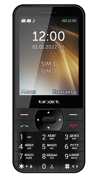 картинка Мобильный телефон Texet TM-423 черный от магазина itmag.kz