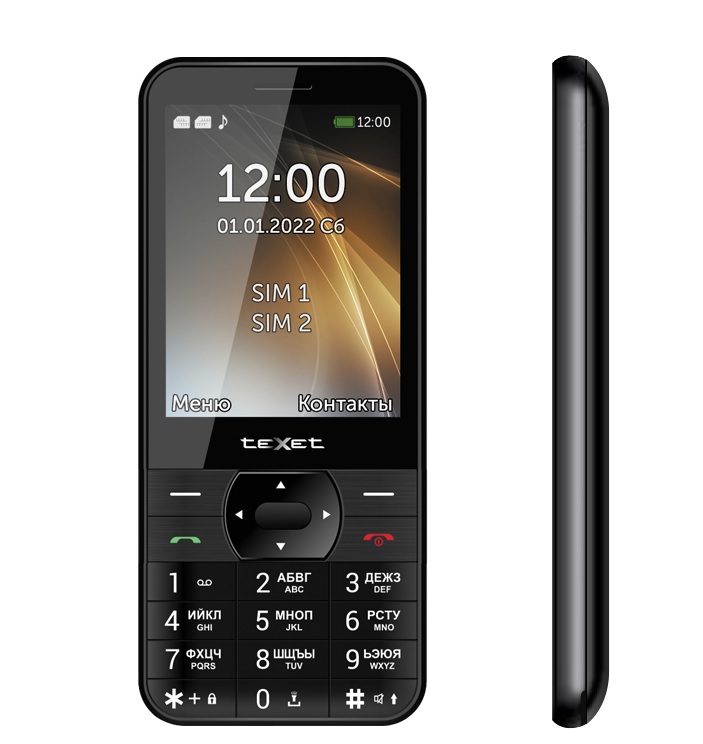 картинка Мобильный телефон Texet TM-423 черный от магазина itmag.kz