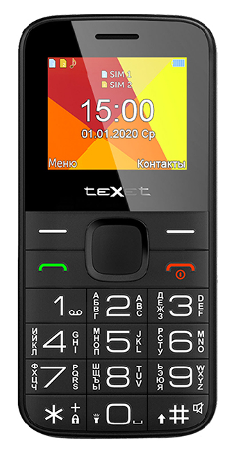 картинка Мобильный телефон Texet TM-B201 чёрный от магазина itmag.kz