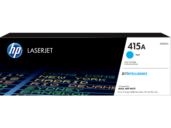 картинка Оригинальный лазерный картридж HP W2031A LaserJet 415A, голубой, 2100 стр. от магазина itmag.kz