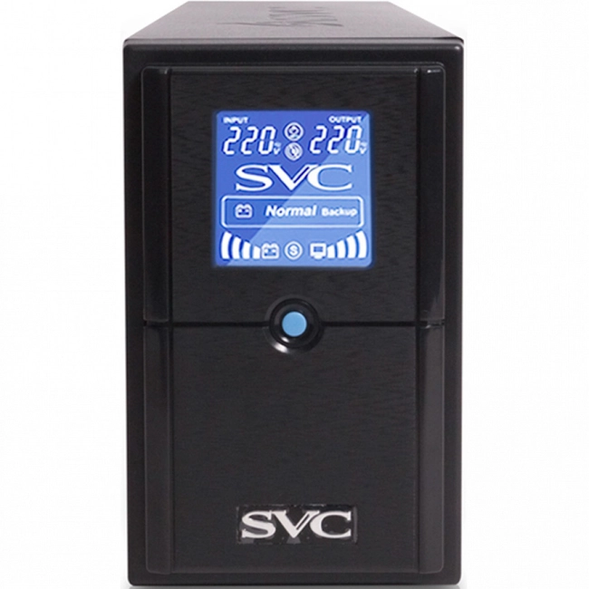 картинка Источник бесперебойного питания UPS SVC V650-L-LCD, 650VA, 390W от магазина itmag.kz