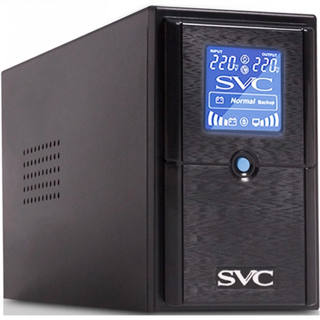 картинка Источник бесперебойного питания UPS SVC V650-L-LCD, 650VA, 390W от магазина itmag.kz