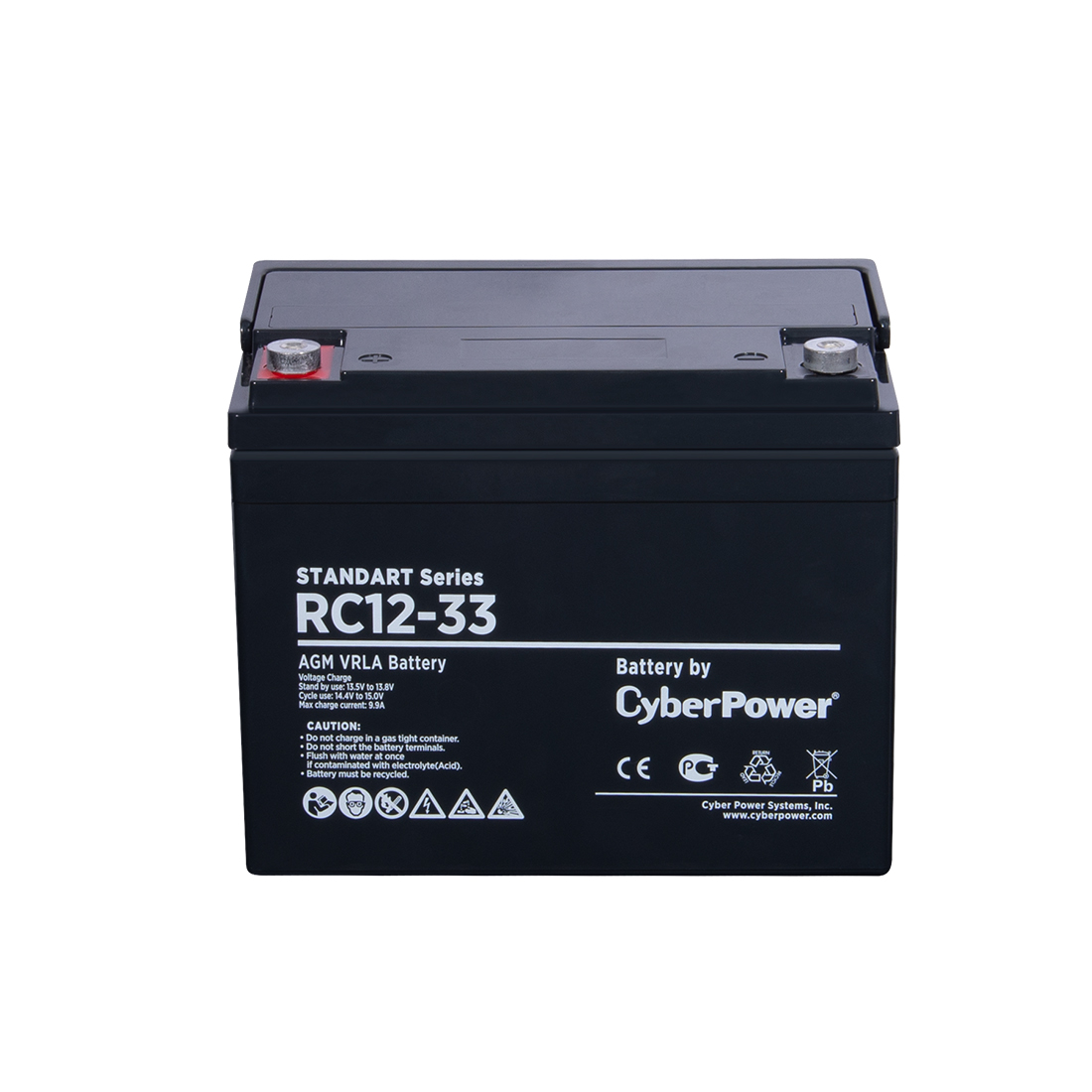 картинка Аккумуляторная батарея CyberPower RC12-33 12В 33 Ач от магазина itmag.kz