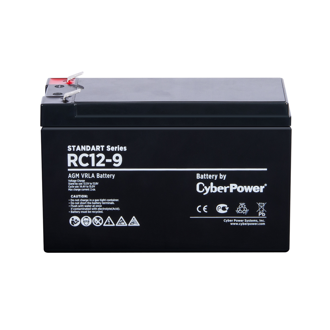картинка Аккумуляторная батарея CyberPower RC12-9 12В 9 Ач от магазина itmag.kz