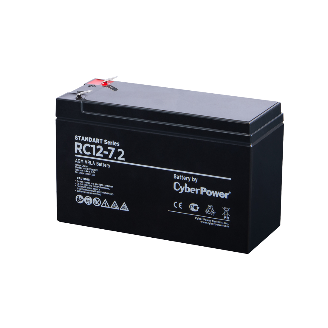 картинка Аккумуляторная батарея CyberPower RC12-7,2 12В 7,2 Ач от магазина itmag.kz